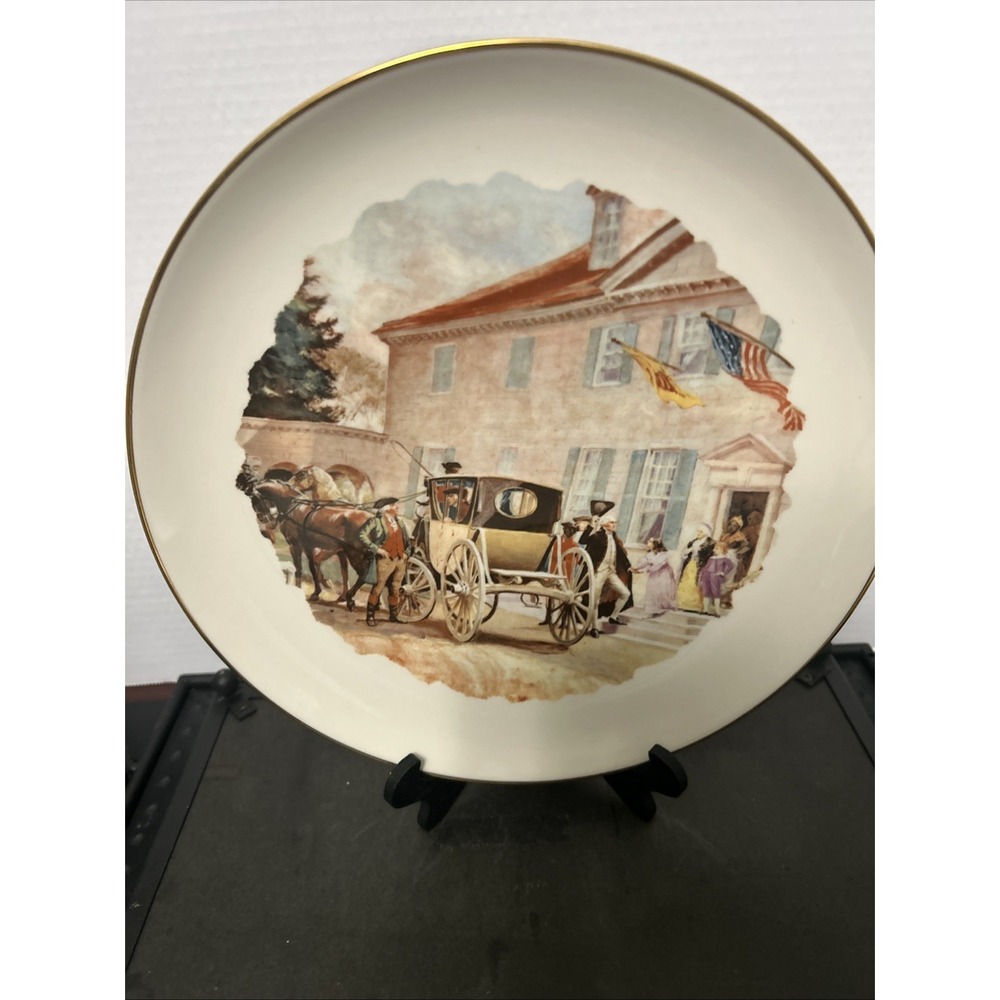Ridgewood Fine China Washington Inauguration Plate John Ward Dunsmore 1976